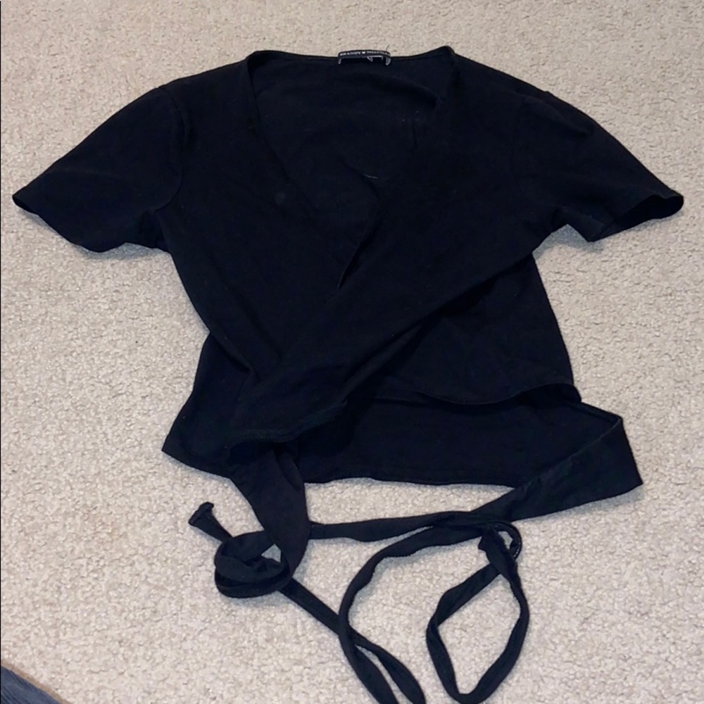 Brandy Melville Black tie top
